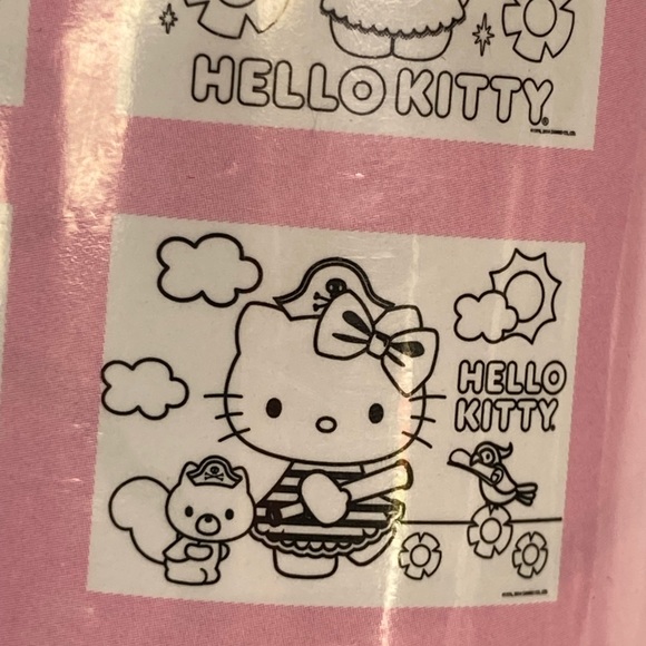 Hello Kitty Jumbo Color Roll With 3 Crayons # SIL-34206 By Sanrio New 2014 - Picture 7 of 15